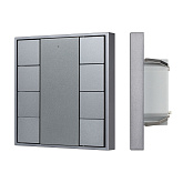 INTELLIGENT ARLIGHT Кнопочная панель DALI-201-23-8K-D2-IN Silver (BUS, Frame) (IARL, IP20 Металл, 3 года)