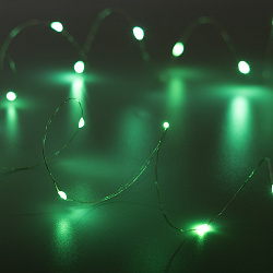 Светодиодная гирлянда ARD-DEW-HOME-2000-CLEAR-20LED-STD Green (1.5V, Battery Pack, Cork) (Ardecoled, IP20)