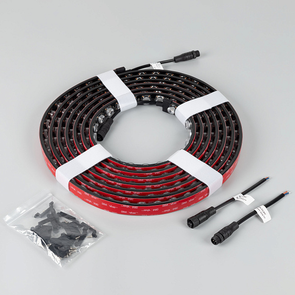 Светодиодная лента герметичная FLT-PS-A42-BLACK-23mm 24V White6000 (21 W/m, IP67, 30deg, 5m) (Arlight, -) Lednikoff