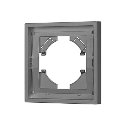 Рамка пластиковая FRM-TENDO-PL-1-GR (Arlight, Графитовый)