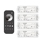 INTELLIGENT ARLIGHT Диммер SMART-SET-PWM-101-72-DIM-PD-SUF Black (5-36V, 1x8A, x4, ПДУ 13кн, 2.4G) (IARL, IP20 Пластик, 5 лет) Lednikoff