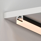 Профиль с экраном SL-LINE-2011M-2500 BLACK+OPAL SQUARE (Arlight, Алюминий) Lednikoff