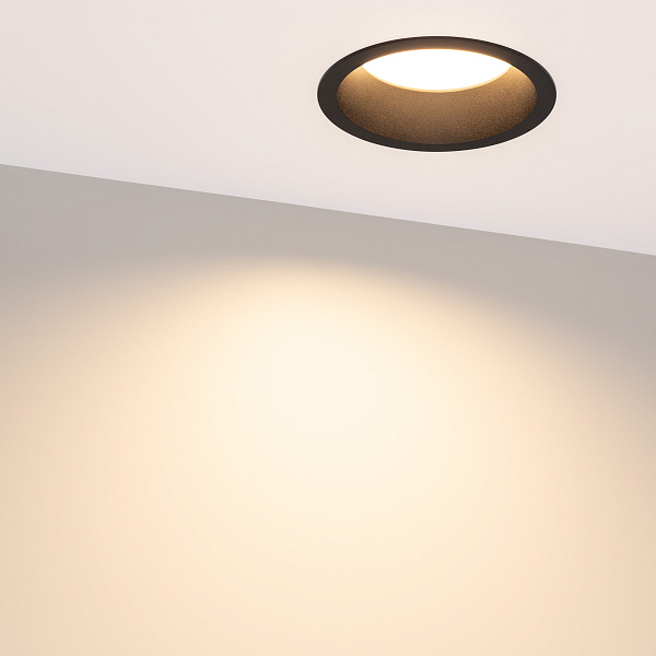 Светильник MS-DROP-BUILT-R137-24W Warm3000 (BK, 90 deg, 230V) (Arlight, IP54 Металл, 5 лет) Lednikoff