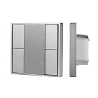 INTELLIGENT ARLIGHT Кнопочная панель DALI-201-23-2G-DIM-DT6-IN Silver (BUS, Frame) (IARL, IP20 Металл, 3 года) Lednikoff