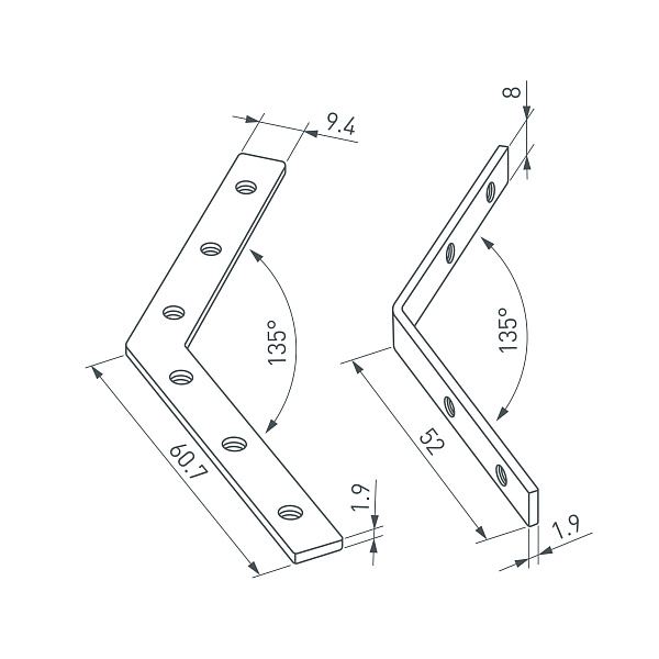 Соединитель профиля LINE-6070-135 Set (Arlight, Металл) Lednikoff
