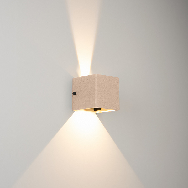 Светильник LGD-PERAN-WALL-S120x120-6W Warm3000 (Light ivory, 0-80 deg, 230V) (Arlight, IP65 Бетон, 3 года) Lednikoff