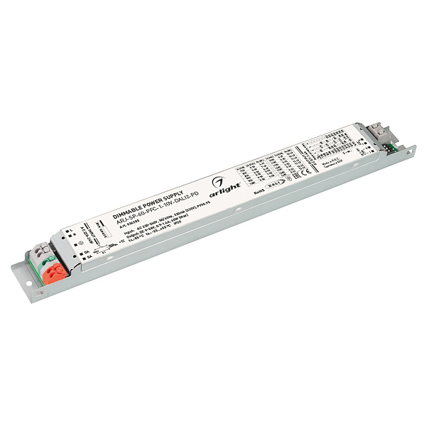 Блок питания ARJ-SP-60-PFC-1-10V-DALI2-PD (60W, 9-58V, 0.7-1.4A) (Arlight, IP20 Металл, 5 лет) Lednikoff