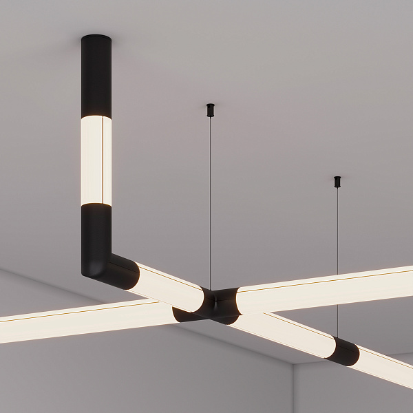 Соединитель профиля ROUND-D36-360-180 BLACK (Arlight, Алюминий) Lednikoff