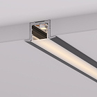 Профиль SL-SLIM-H13M-F25-2000 BLACK (Arlight, Алюминий) Lednikoff