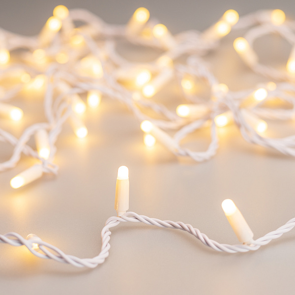 Светодиодная гирлянда ARD-STRING-CLASSIC-10000-WHITE-100LED-MILK-STD Warm (230V, 7W) (Ardecoled, IP65) Lednikoff