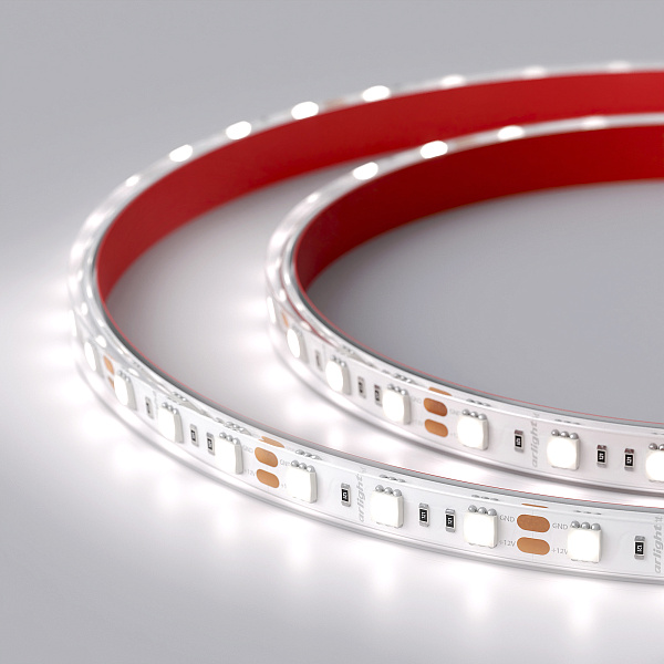 Светодиодная лента RTW 2-5000PS 12V White6000 2x (5060, 300 LED, LUX) (Arlight, 14.4 Вт/м, IP67) Lednikoff