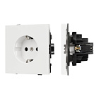 Механизм электрической розетки SCT-TENDO-MEU1-SFPL-WH (230V, 16A) (Arlight, Матовый белый) Lednikoff