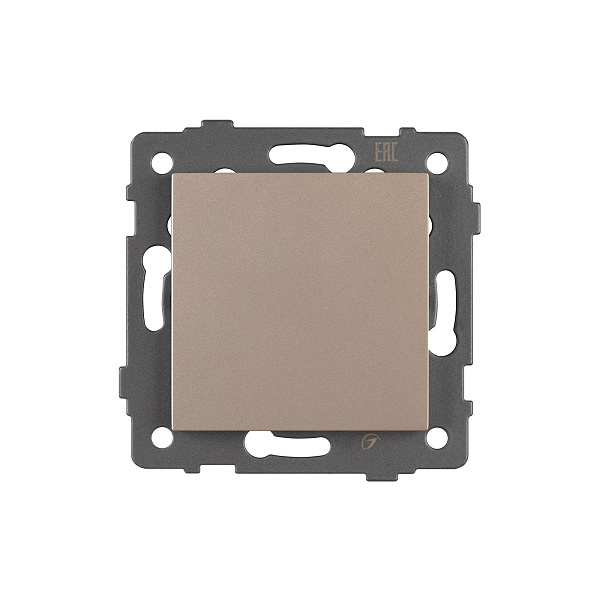 Механизм выключателя одноклавишный проходной SWT-MKP1-PL-GD-V (250V, 10A) (Arlight, -) Lednikoff