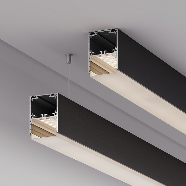 Профиль SL-LINE-4050-3L-2000 ANOD BLACK (Arlight, Алюминий) Lednikoff