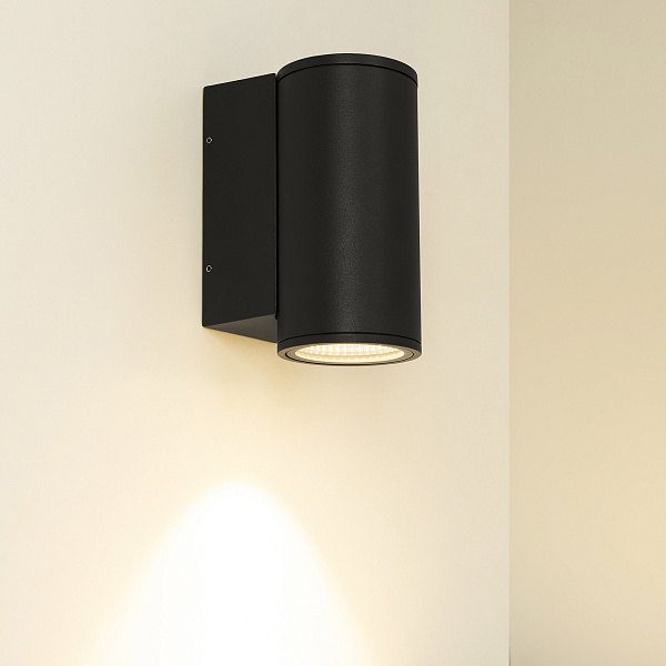 Светильник LGD-FORMA-WALL-R90-12W Warm3000 (BK, 44 deg, 230V) (Arlight, IP54 Металл, 3 года) Lednikoff