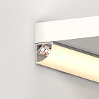 Профиль с экраном ARH-KANT-H16-2000 ANOD+OPAL (Arlight, Алюминий) Lednikoff