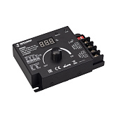 INTELLIGENT ARLIGHT Диммер SMART-PWM-101-83-DIM-SUF Black (12-48V, 1x20A, Rotary, 2.4G) (IARL, IP20 Металл, 5 лет)