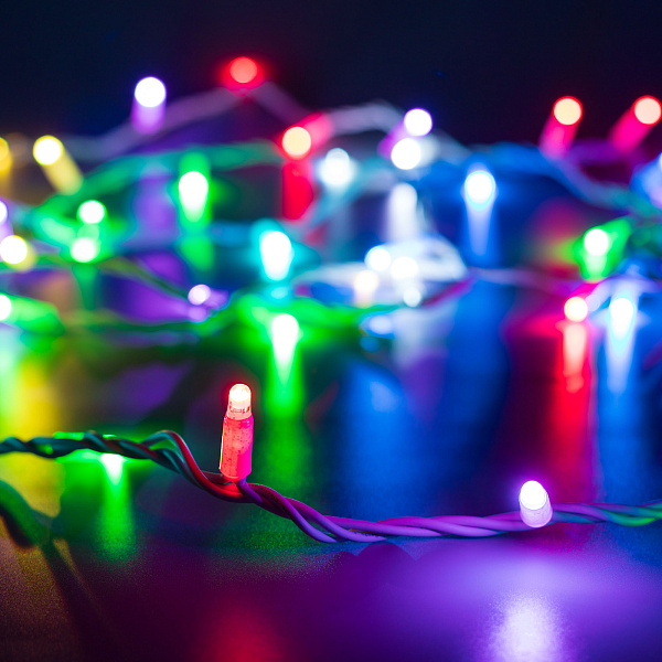 Светодиодная гирлянда Нить Смарт ARD-MOOD-PRO-10000-WHITE-100LED RGB (230V, 10W, Tuya Wi-Fi) (Ardecoled, IP65) Lednikoff