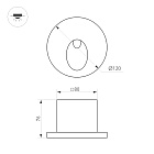 Светильник LT-TIE-R120-3W Warm3000 (WH, 45x70 deg, 230V) (Arlight, IP65 Бетон, 3 года) Lednikoff
