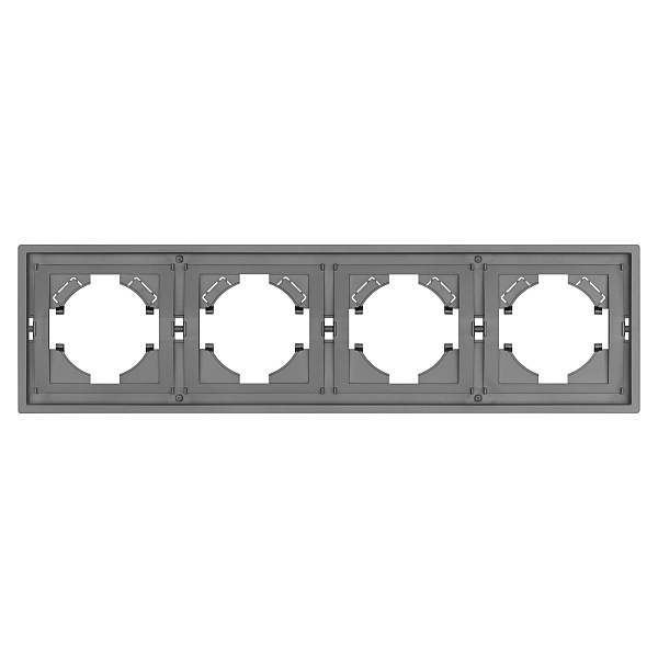 Рамка пластиковая FRM-TENDO-PL-4-GR (Arlight, Графитовый) Lednikoff