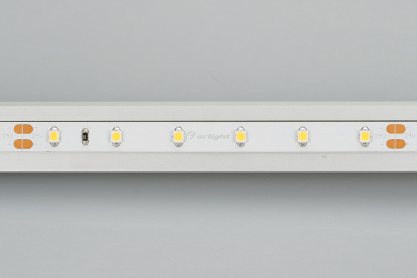 Светодиодная лента RT 2-5000-50m 24V Warm3000 (3528, 60 LED/m, LUX) (Arlight, 4.8 Вт/м, IP20) Lednikoff