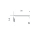 Экран ARH-WIDE-B-H20-2000 Square Frost-PM (Arlight, Пластик) Lednikoff