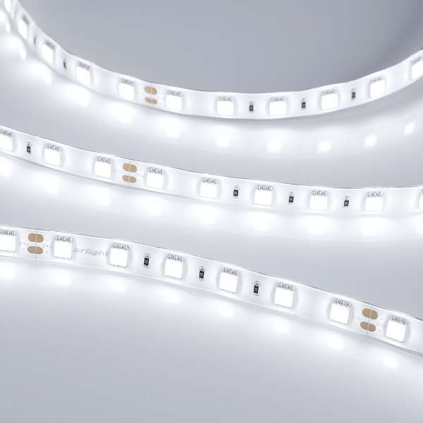 Светодиодная лента RTW 2-5000SE 24V White 2x (5060, 300 LED, LUX) (Arlight, 14.4 Вт/м, IP65) Lednikoff