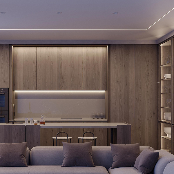 Профиль SL-MINI-15-2000 BLACK (Arlight, Алюминий) Lednikoff