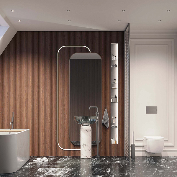 Светильник MS-GLORY-BUILT-R54-5W Warm3000 (NI, 60 deg, 230V) (Arlight, IP54 Металл, 5 лет) Lednikoff