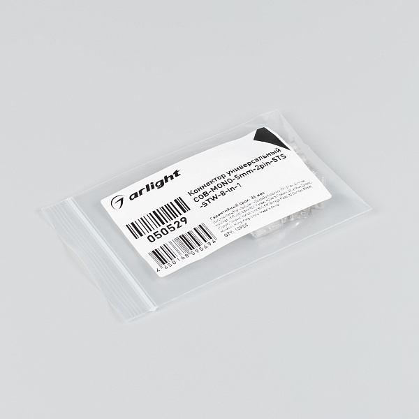 Коннектор универсальный COB-MONO-5mm-2pin-STS-STW-8-in-1 (Arlight, IP20 Пластик) Lednikoff