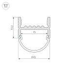 Профиль ARH-WIDE-H20-2000 ANOD (Arlight, Алюминий) Lednikoff