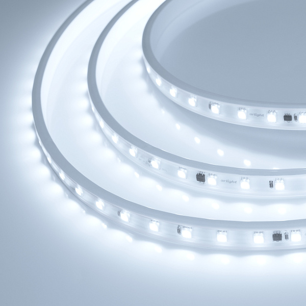 Светодиодная лента герметичная ARL-PV-B54-15.5mm 230V White6000 (8 W/m, IP65, 5060, 10m) (Arlight, -) Lednikoff