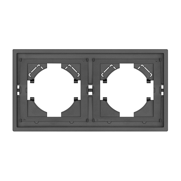 Рамка пластиковая FRM-TENDO-SFPL-2-GR (Arlight, Матовый графитовый) Lednikoff