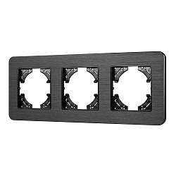 Рамка алюминиевая FRM-AKIRY-AL-3-BK (Arlight, -)