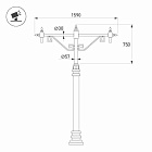 Кронштейн OXOR-SB4-2 BLACK (Arlight, Сталь) Lednikoff