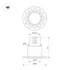 Светильник MS-INVISIO-TRIMLESS-R55-15W Day4000 (WH-WH, 36 deg, 230V) (Arlight, IP54 Металл, 5 лет) Lednikoff