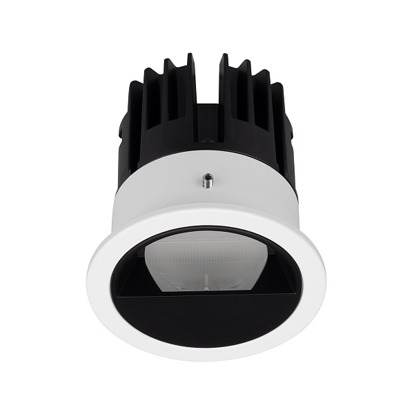Светильник встраиваемый DL-VEILA-R63-8W Warm3000 (Белый RAL9003, A44x46 deg, 230V) (Arlight, IP20 Металл, 5 лет) Lednikoff