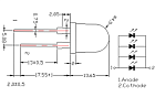 Светодиод ARL-10080UBC4-20 (Arlight, 10мм (круглый)) Lednikoff