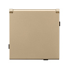 Механизм розетки влагозащищённый SCT-TENDO-MCP-SFPL-GD (230V, 16A) (Arlight, Матовый песочный) Lednikoff