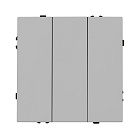 ARL NOBE Выключатель 3 кл софт-тач никель SWT-MK03-SFPL-IS (250V, 10A) (Arlight, -) Lednikoff