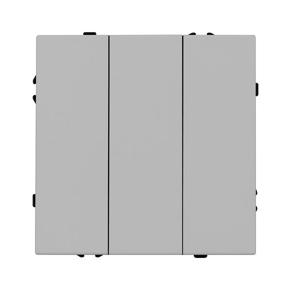 ARL NOBE Выключатель 3 кл софт-тач никель SWT-MK03-SFPL-IS (250V, 10A) (Arlight, -) Lednikoff