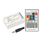 Аудиоконтроллер ARL-SOUND-RGB/RGBW (12-24V, 4x4A, RF ПДУ 24кн) (Arlight, IP20 Пластик, 3 года) Lednikoff