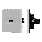 ARL NOBE Розетка HDMI софт-тач никель SCT-MHD1-SFPL-IS (Arlight, -)