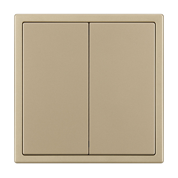 ARL NOBE Выключатель 2 кл софт-тач золотой песок SWT-MK02-SFPL-GD (250V, 10A) (Arlight, -) Lednikoff