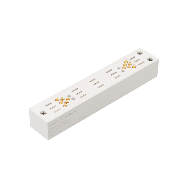 Коннектор прямой MAG-CON-25-I-POWER (WH, 5LN) (Arlight, IP20 Пластик, 5 лет)