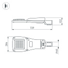 Светильник OXOR-GRES-739х286-120W Day4000 (GR, 150x80 deg, 230V) IP66 (Arlight, -) Lednikoff