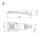 Светильник OXOR-GRES-920х383-240W Day4000 (GR, 150x80 deg, 230V) IP66 (Arlight, -) Lednikoff