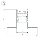 Профиль SL-COMFORT22-FANTOM-2000 ANOD (Arlight, Алюминий) Lednikoff