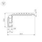 Профиль STEP-MINI-2000 ANOD (Arlight, Алюминий) Lednikoff