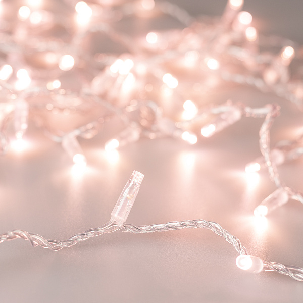 Светодиодная гирлянда ARD-STRING-CLASSIC-10000-CLEAR-100LED-STD Rose Gold (230V, 7W) (Ardecoled, IP65) Lednikoff
